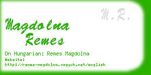 magdolna remes business card